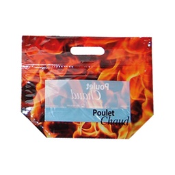 [SAC POULET ROTI 75] SAC POULET ROTI ZIP GM 350X290+75MM X500