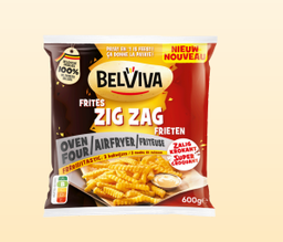 FRITES BELVIVA ZIGZAG 600G X14